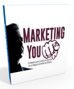 Marketing You - Mario Corona, un libro con la imagen de un hombre con un puño, cursos baratos.