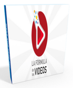Un libro con el título "La Fórmula de los vídeos - Crea Videos Profesionales" para cursos baratos.