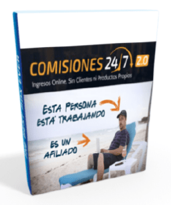 Un libro con el título Comisiones 24/7 - Versión 2.0.