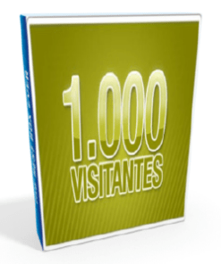 Un libro con las palabras Conseguir 1000 Visitas al Día con Tu Blog, disponible en cursos baratos.