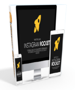 El Instagram Rocket - Millonario Latino se muestra en la pantalla de una computadora para cursos baratos.