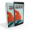 Un libro con una imagen de "Como importar de china en el 2020 - Luis Torres" y una bandera que ofrece cursos baratos.