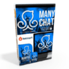 A Curso Manychat Strategies - MasterClasses.la logo del pulpo sobre fondo azul para cursos baratos.