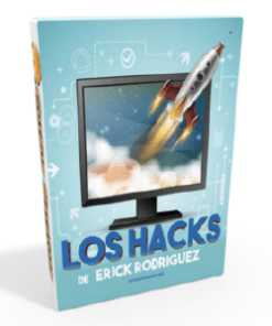 La portada del libro cursos baratos con Hacks de Super Afiliados - Erick Rodriguez.