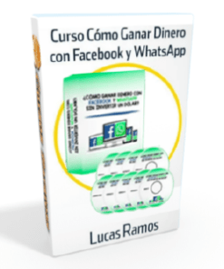 Un libro con una portada que muestra los iconos de Como Ganar Dinero Con Facebook Y Whatsapp Sin Invertir Un Dólar - Lucas Ramos.