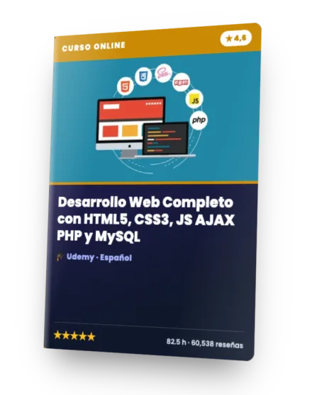 Curso Desarrollo Web Completo con HTML5, CSS3, JS AJAX PHP y MySQL