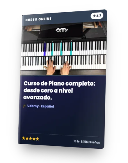 Curso Curso de Piano completo: desde cero a nivel avanzado.