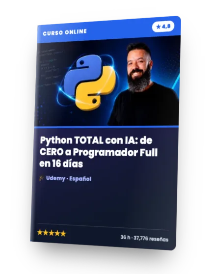 Curso Python TOTAL con IA: de CERO a Programador Full en 16 días